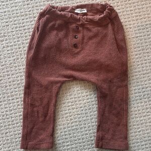 1+ in the family Waffle Knit Joggers in rust